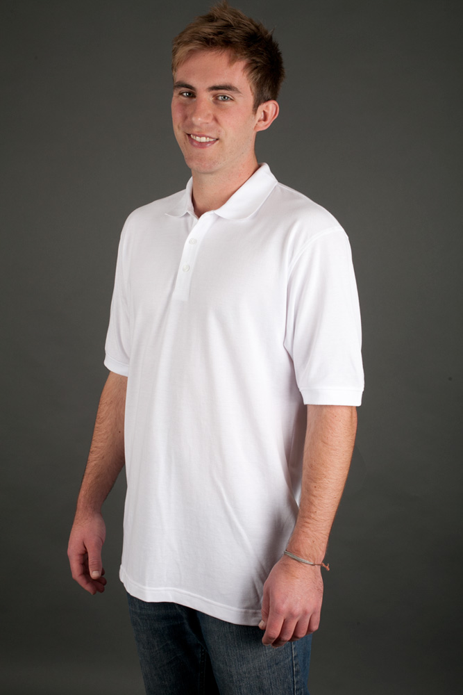 Harriton Mens 5.6 oz. Easy Blend Polo view