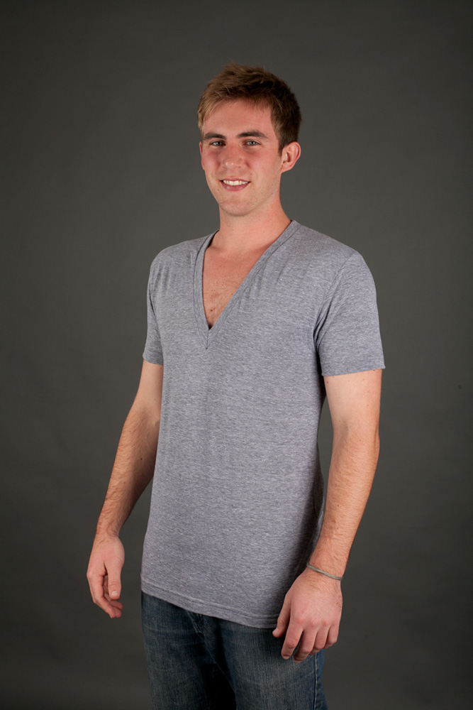 American Apparel Jersey V-Neck T-Shirt view