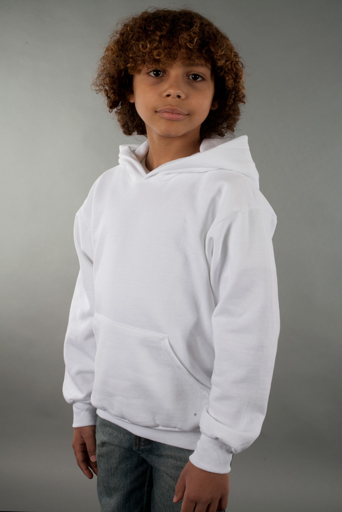 Hanes Youth 50/50 Hooded Sweatshirt view