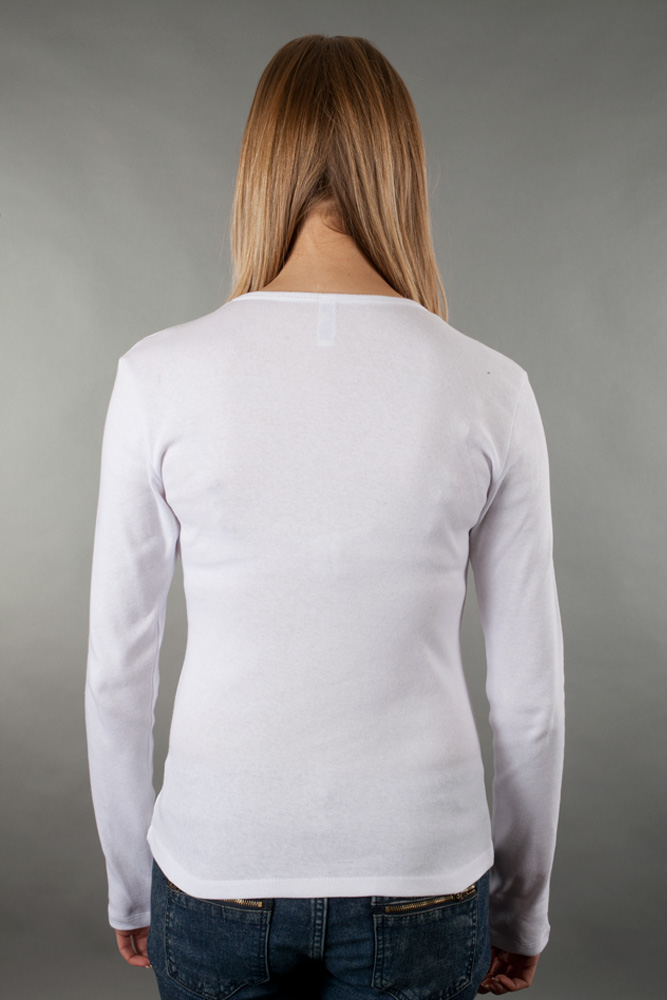 Bella Girls Baby Rib Long-Sleeve T-Shirt view