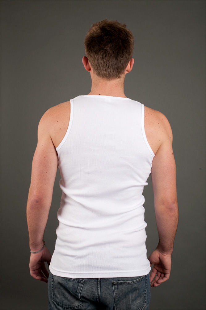 Canvas Mens Rib Tank view