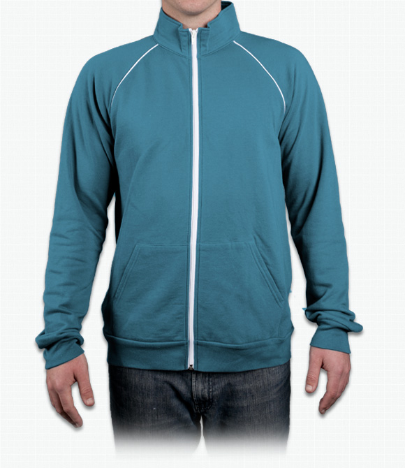 Custom Sweatshirts - Bella Canvas Canvas La Brea Piped Jacket