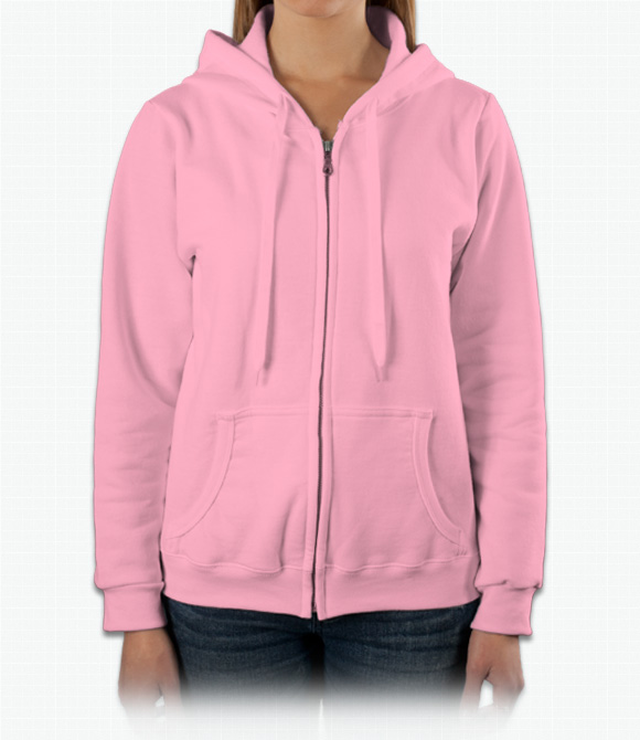 Custom Sweatshirts - Gildan Gildan Ladies 8 oz. Heavy Blend 50/50 Full-Zip Hood