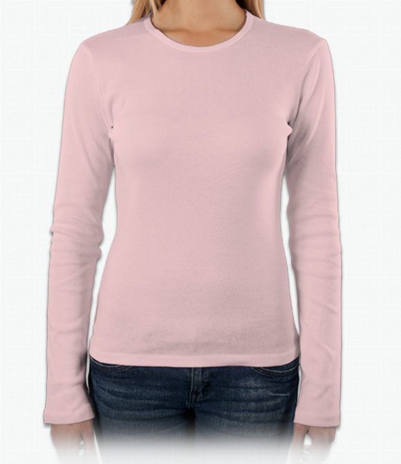 Custom Youth T-Shirts - Bella Canvas Bella Girls Baby Rib Long-Sleeve T-Shirt