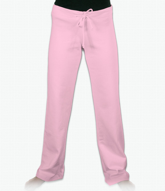 Custom Pants - Bella Canvas Bella Ladies 7.5 oz. Fleece Straight Leg Sweatpants