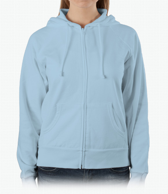 Bella Ladies 7.5 oz. Full-Zip Raglan Hoodie