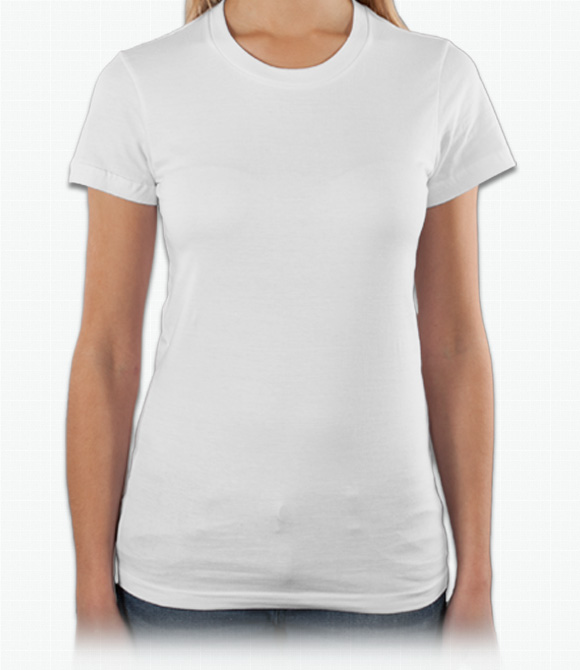 Custom Womens Custom Shirts - American Apparel American Apparel Girly Jersey T-Shirt
