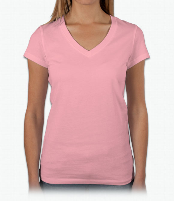 Custom Womens Custom Shirts - Bella Canvas Bella Ladies V-Neck