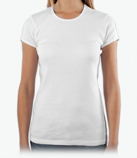 Custom Womens Custom Shirts - Bella Canvas Bella Ladies Cotton/Spandex Crew Neck