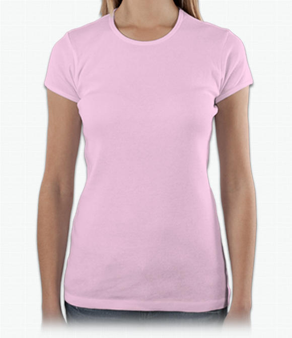 Custom Womens Custom Shirts - Bella Canvas Bella Ladies Baby Rib Crew Neck T-Shirt