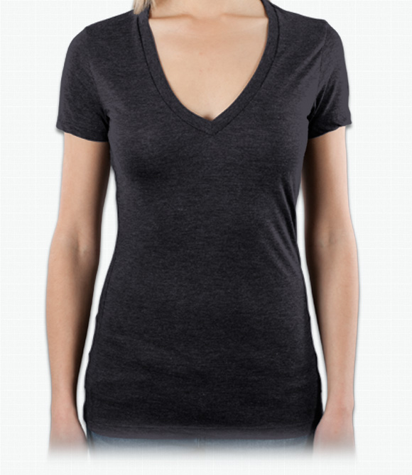 Custom Womens Custom Shirts - Bella Canvas Bella Ladies 3.4 oz. Triblend Deep V-Neck