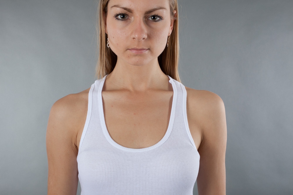 Bella Ladies Rib Racerback Longer-Length Tank view