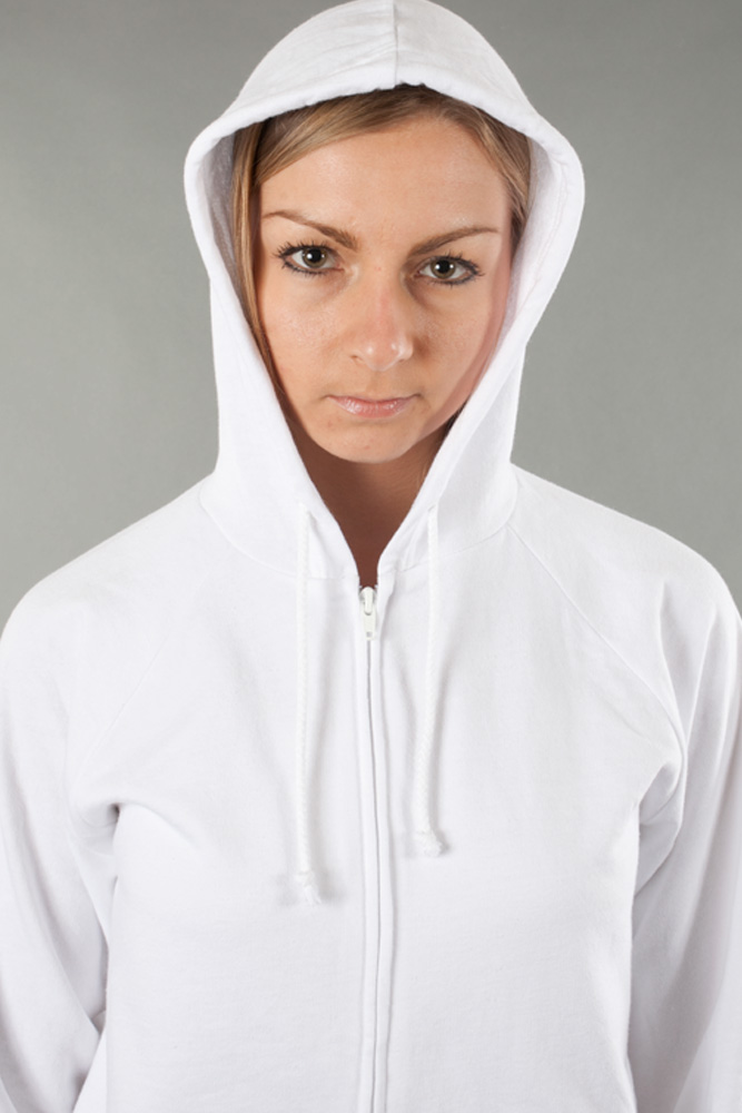 Bella Ladies 7.5 oz. Full-Zip Raglan Hoodie view
