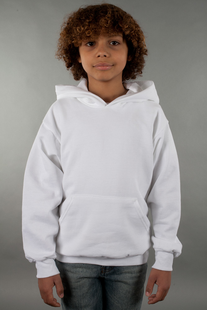 Hanes Youth 50/50 Hooded Sweatshirt view