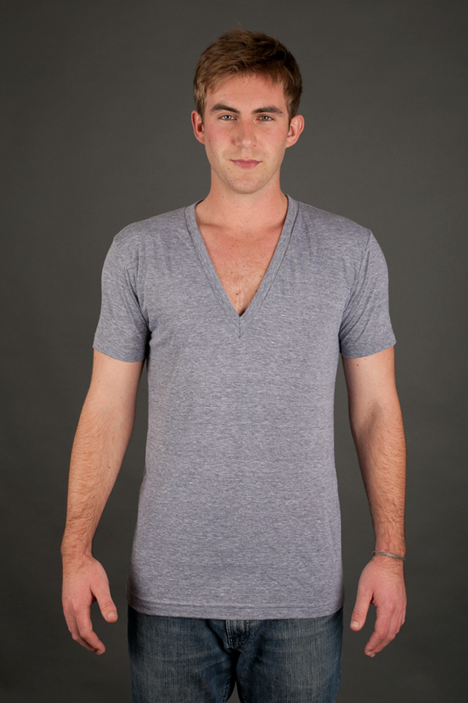 American Apparel Jersey V-Neck T-Shirt view