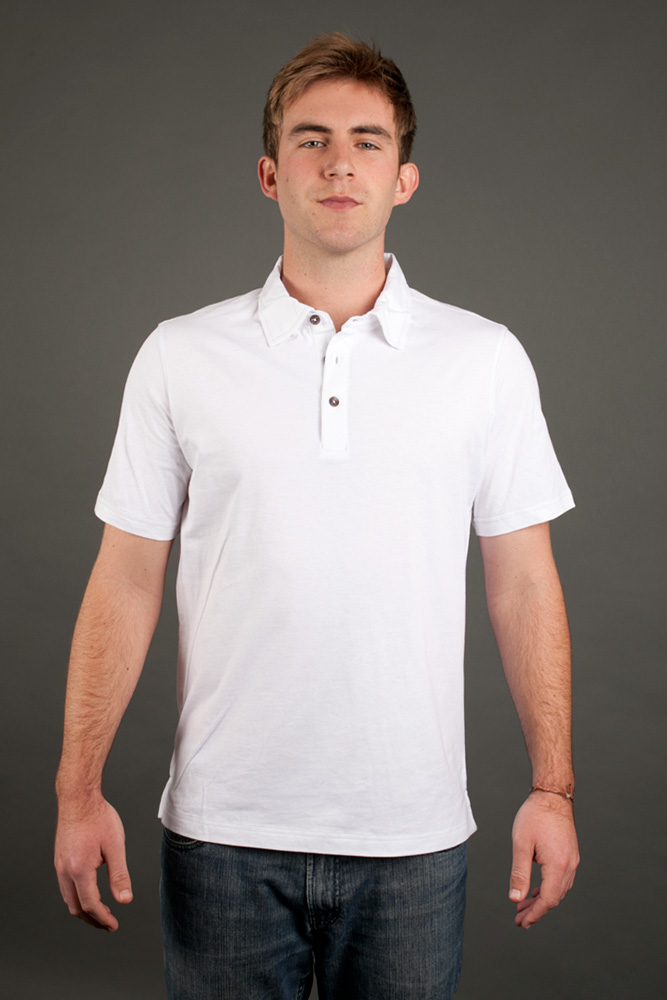 Canvas Mens 4.2 oz. Short-Sleeve Three-Button Jersey Polo view