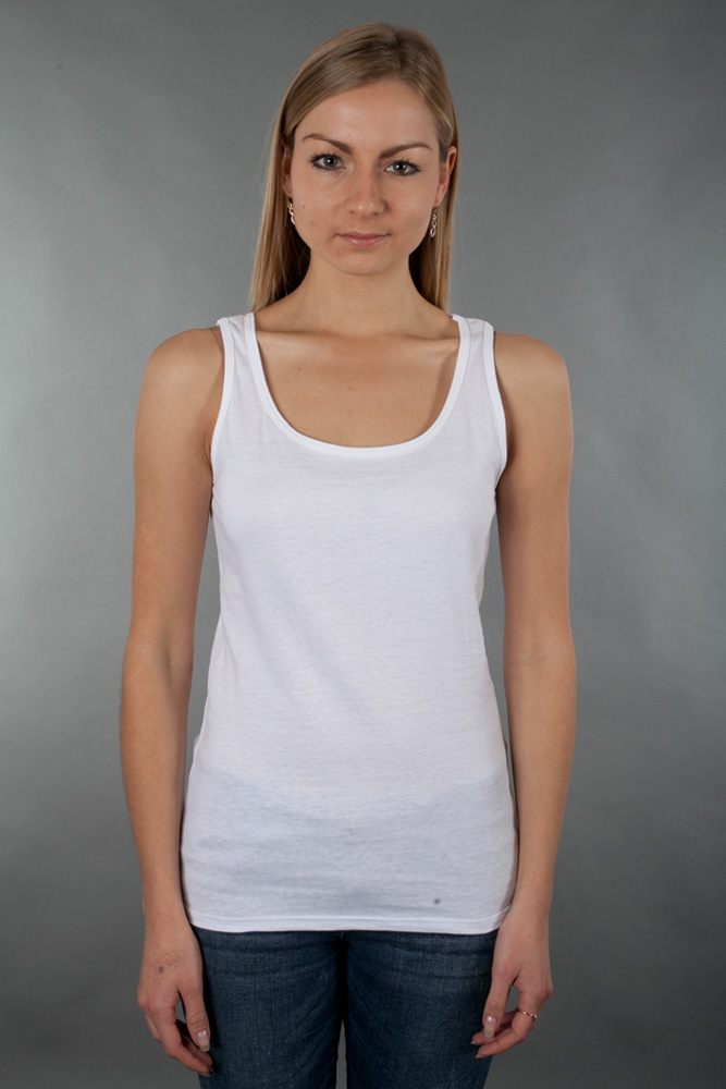 Gildan Ladies 4.5 oz. SoftStyle Junior Fit Tank Top view