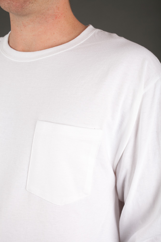 Hanes Tagless Long-Sleeve T-Shirt w/ Pocket view
