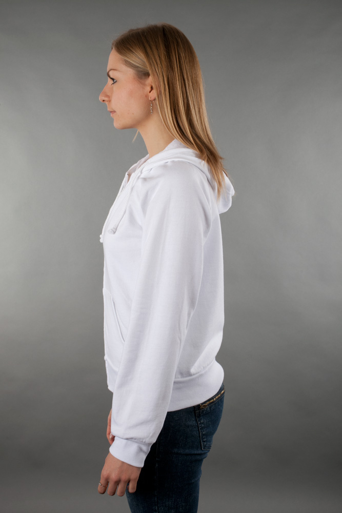 Bella Ladies 7.5 oz. Full-Zip Raglan Hoodie view